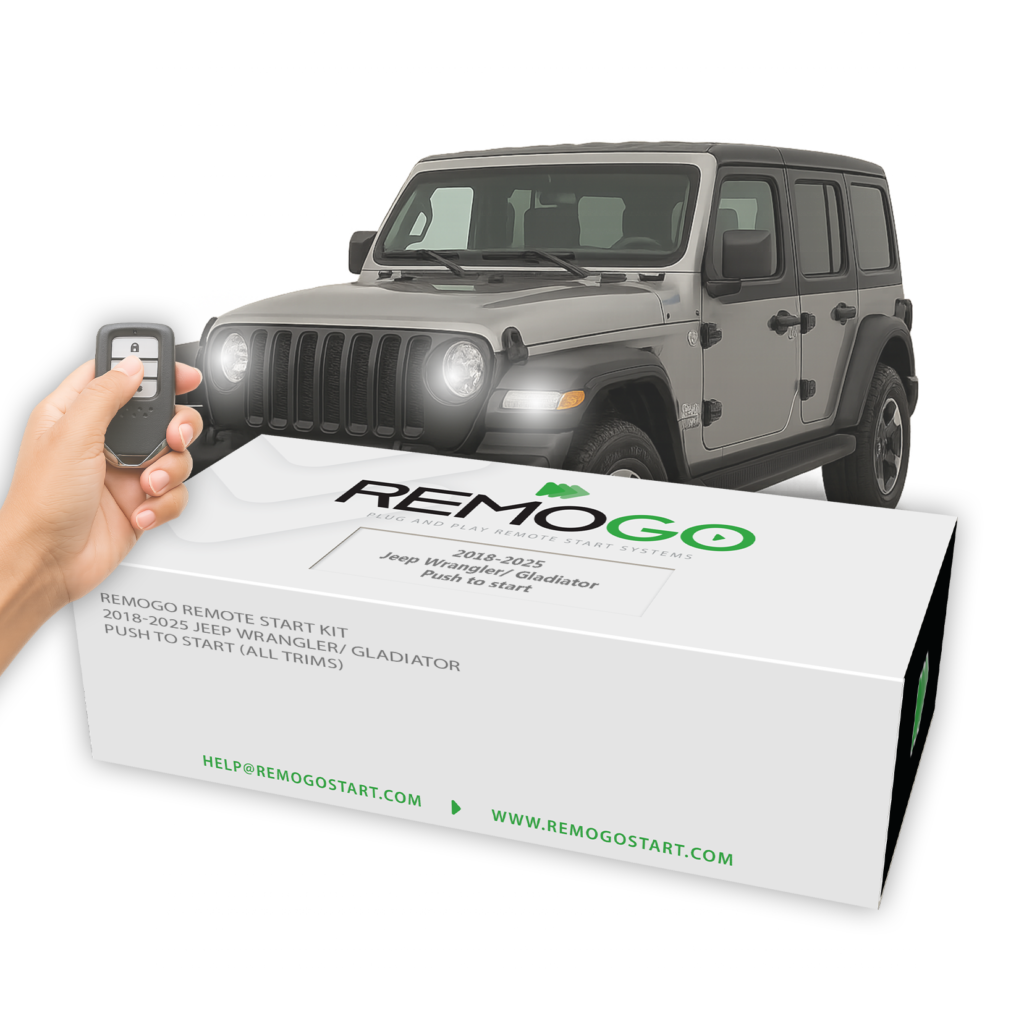 Remogo Remote Start Kit 2018-2025 Jeep Wrangler/Gladiator Push To Start (All Trims)