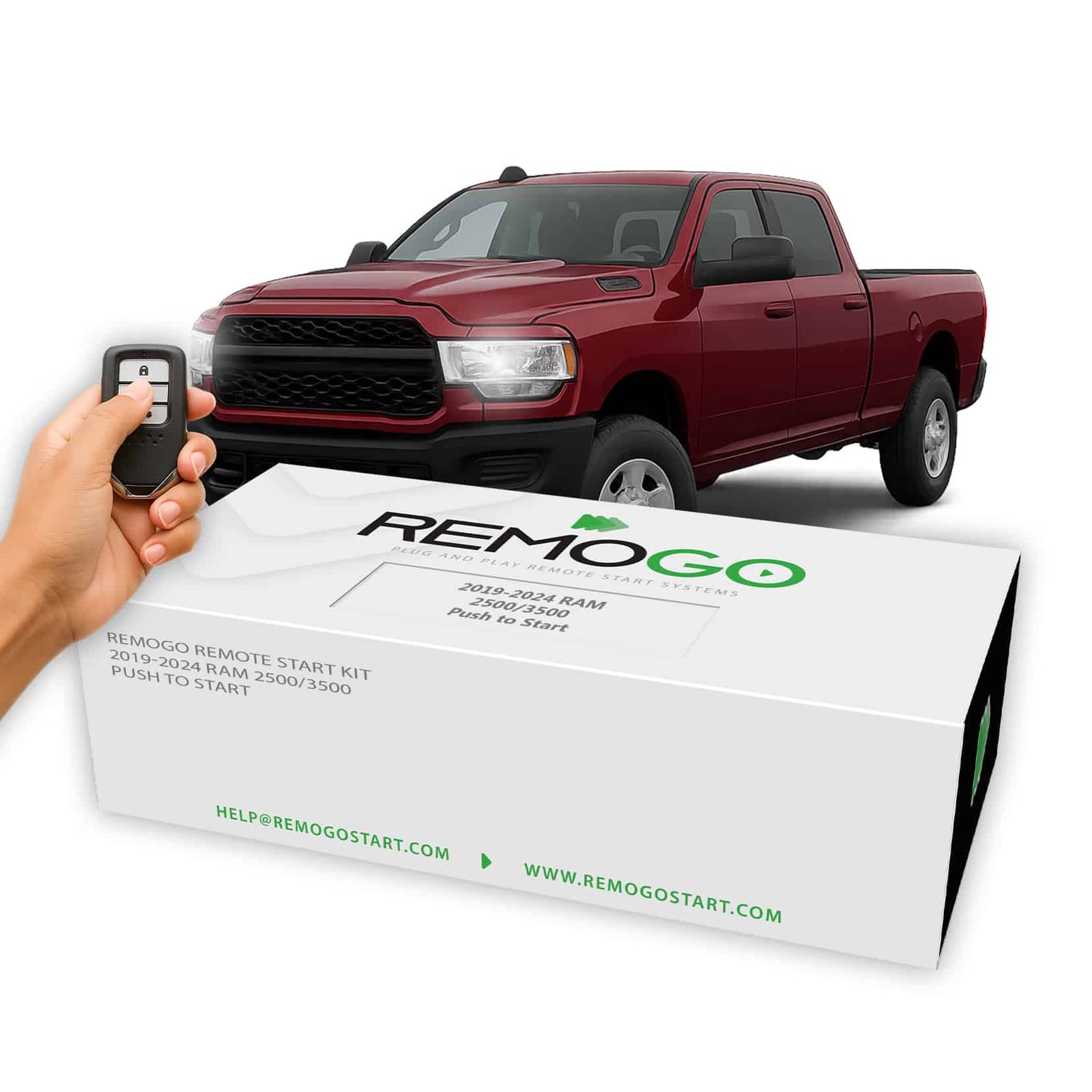 2019–2024 RAM 2500/3500 Remote Start Kit (Push-to-Start) – Plug & Play | REMOGO
