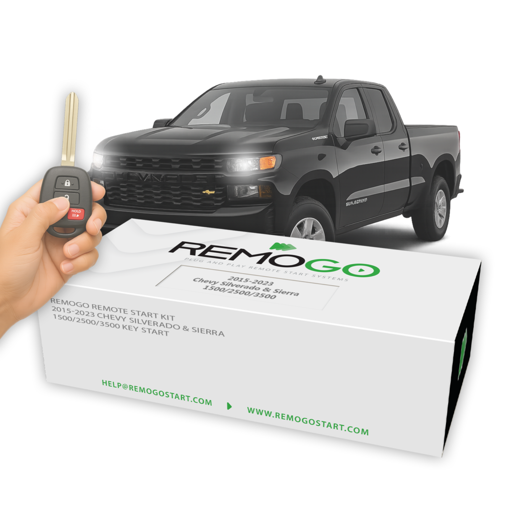Remogo Remote Start Kit 2015-2023 Chevy Silverado & Sierra 1500/2500/3500 Key Start